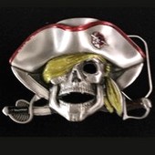 Pirate Skull Belt Buckle