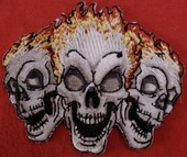 Flaming Skull patch
